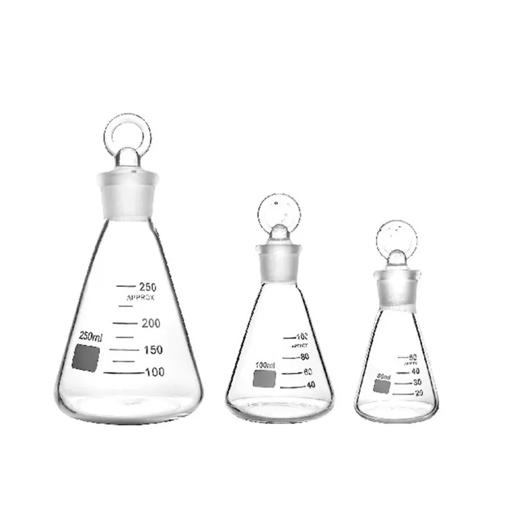 Triangle Flask With Glass Ground Stopper