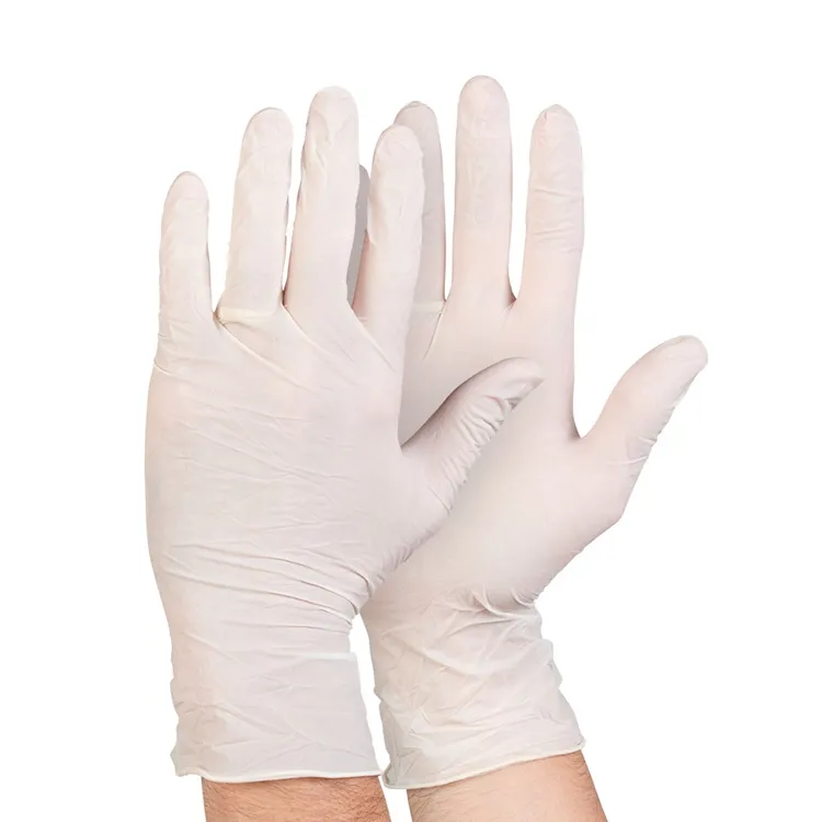 productcate-1-1 Disposable White Powdered Or Powder Free Examination Latex Gloves