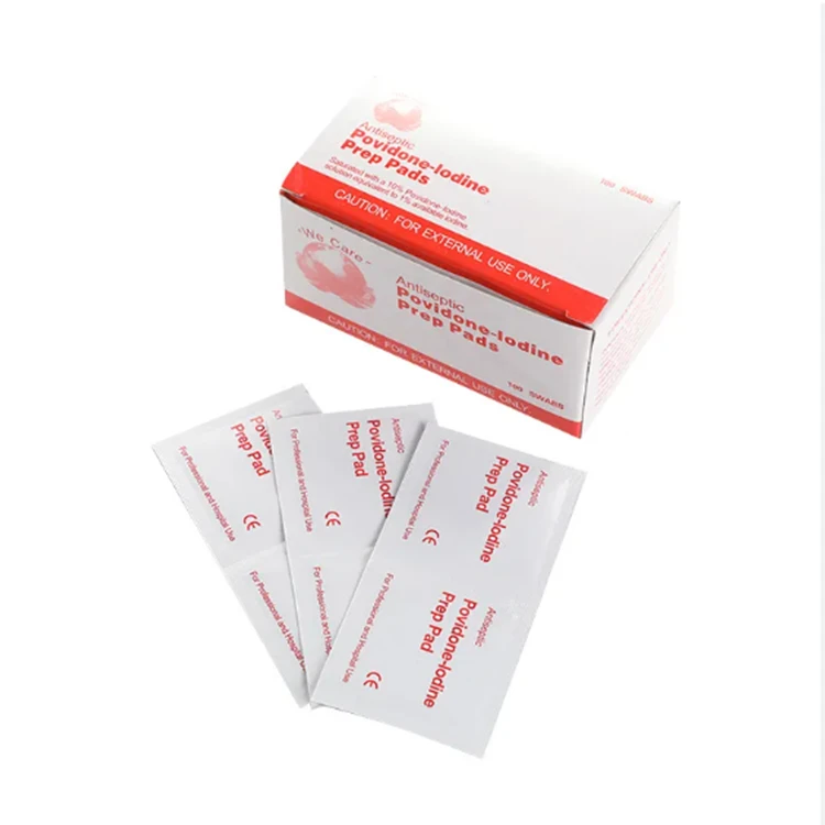 Medical Sterile Antiseptic Povidone Iodine Prep Pads Wipes