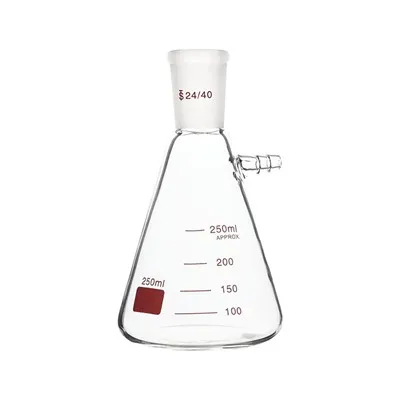Laboratory Borosilicate Glass Conical Filtering Flask With Standard Ground Mouth